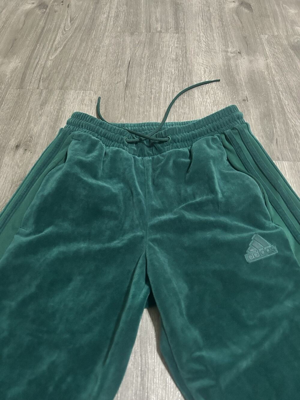 Adidas Jogger Pants Mens S Green Fleece Sweat Pant Trefoil Athletic